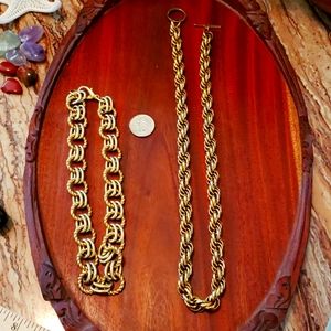 Gold necklaces